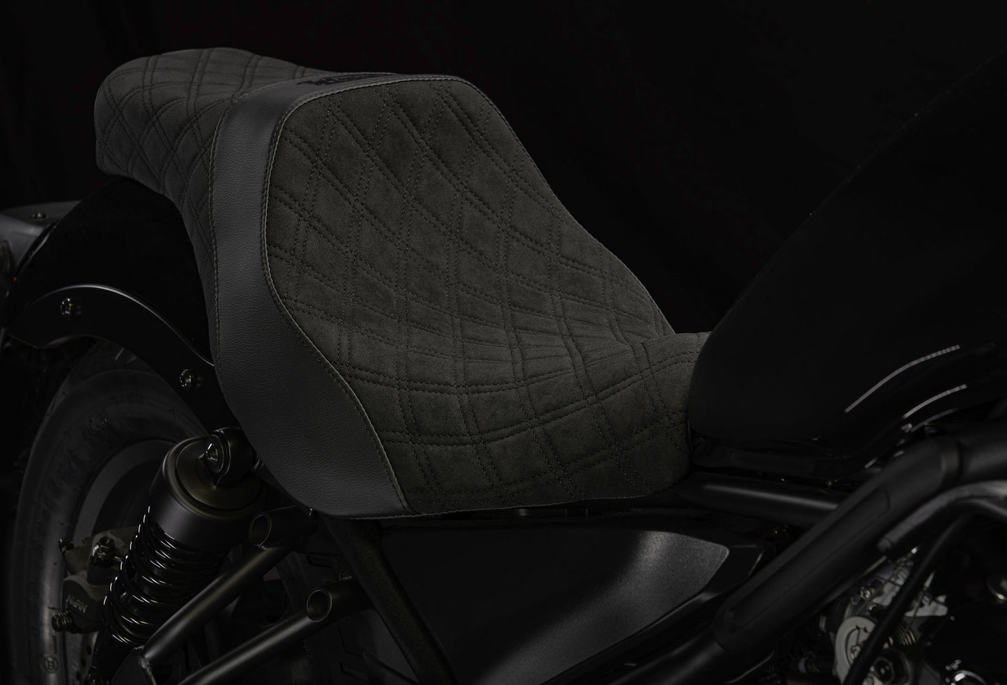 Super Suede™ Double Diamond Premium 2-Up Custom Saddle for Rebel 300 & 500 (2017-2026)
