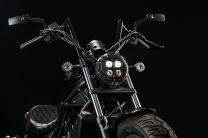 Performance Ape Complete Handlebar Kit for 2017-2026 Rebel 500 ABS & 500 SE, 1 1/4" diameter,  (Gloss Black)