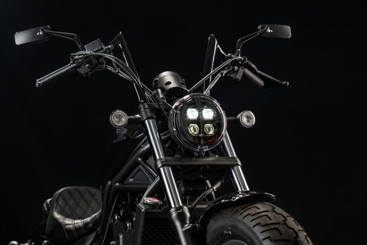 Performance Apes for 2017-2026 Rebel 500 ABS & 500 SE, 1 1/4" diameter,  (Gloss Black)