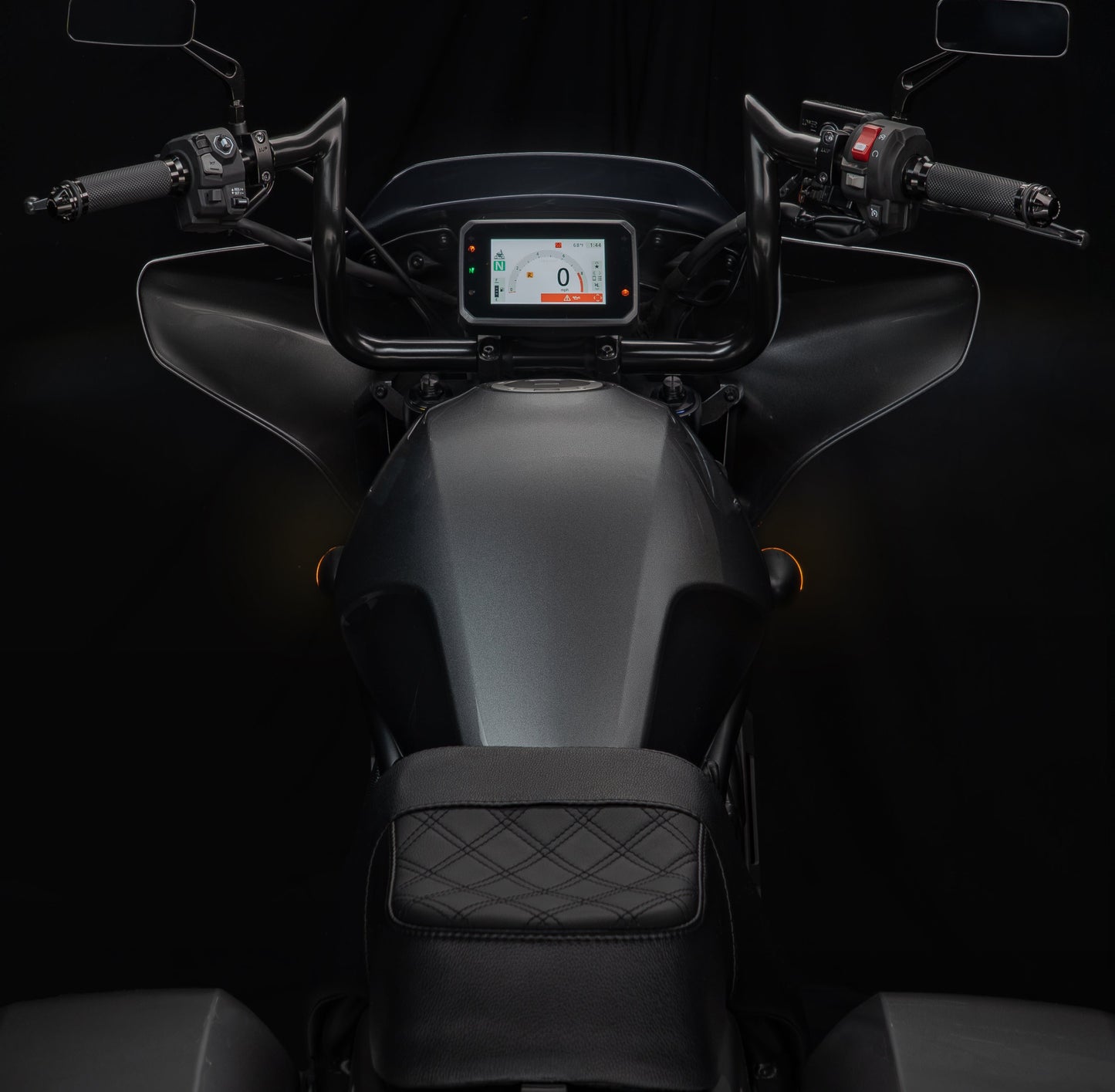 Rebel 1100 Seat & Sissy Bar Combo, Our Stealth-Grip™ Double Diamond 2-Up Saddle combined with our Diablo Sissy Bar with 100% Matching Double Diamond Backrest Pad!