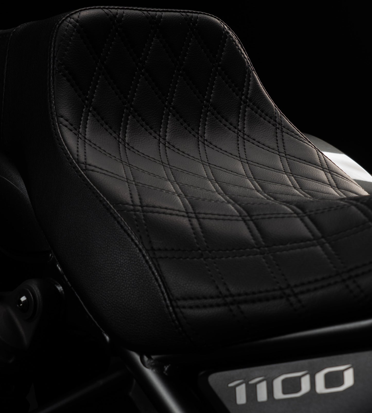 Rebel 1100 Seat & Sissy Bar Combo, Our Stealth-Grip™ Double Diamond 2-Up Saddle combined with our Diablo Sissy Bar with 100% Matching Double Diamond Backrest Pad!