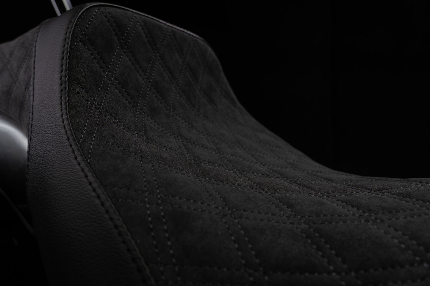 Super Suede™, Double Diamond, Stealth-Grip™ Premium 2-Up Saddle for the 2021-2026 Honda Rebel 1100 & 1100T models