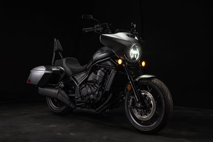 Super Suede™, Stealth-Grip™ Double Diamond 2-Up Custom Saddle combined with our Diablo Sissy Bar with 100% Matching Backrest Pad!