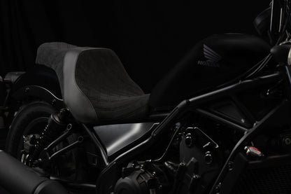 Super Suede™ Double Diamond Premium  2-Up Custom Saddle for Rebel 300 & 500 (2017-2026)